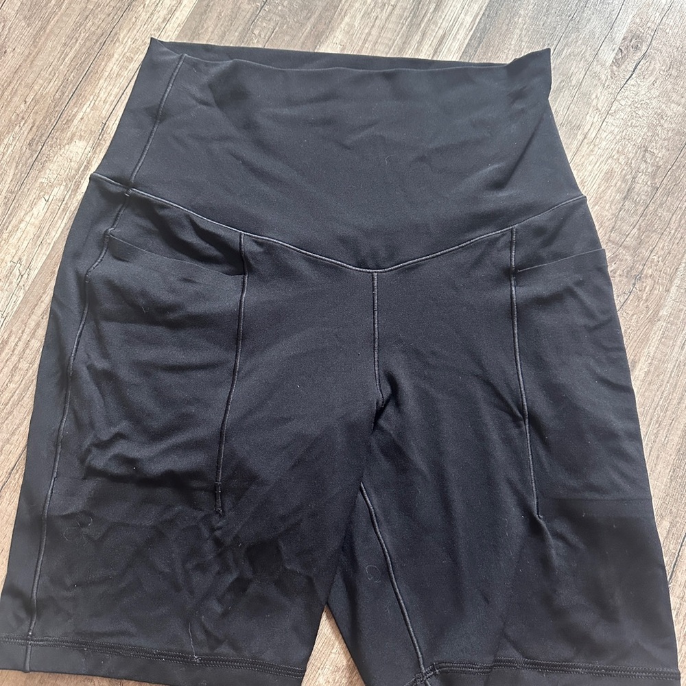 Aerie Black High Waist Performance Shorts